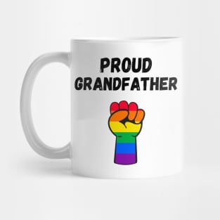 Proud Grandfather Rainbow Pride T Shirt Design Mug